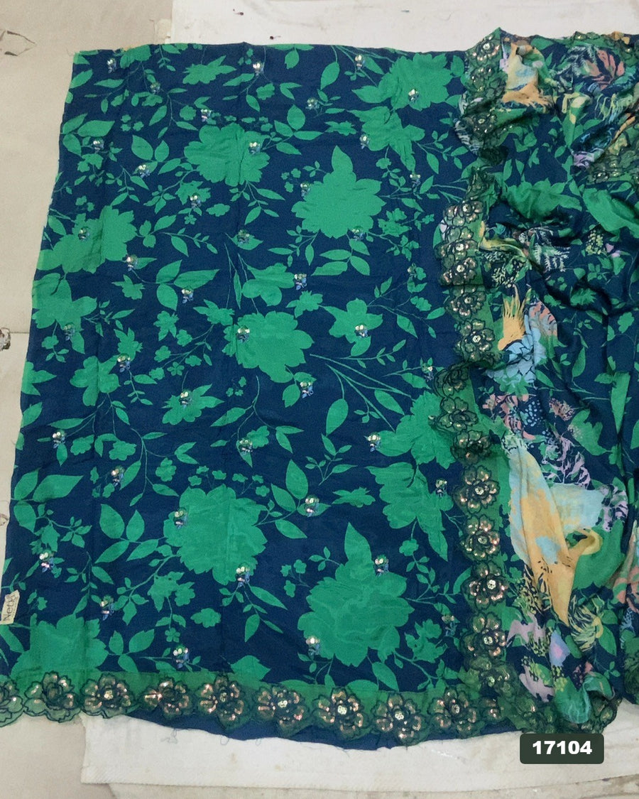 Muslin Silk Embroidery Suit Set