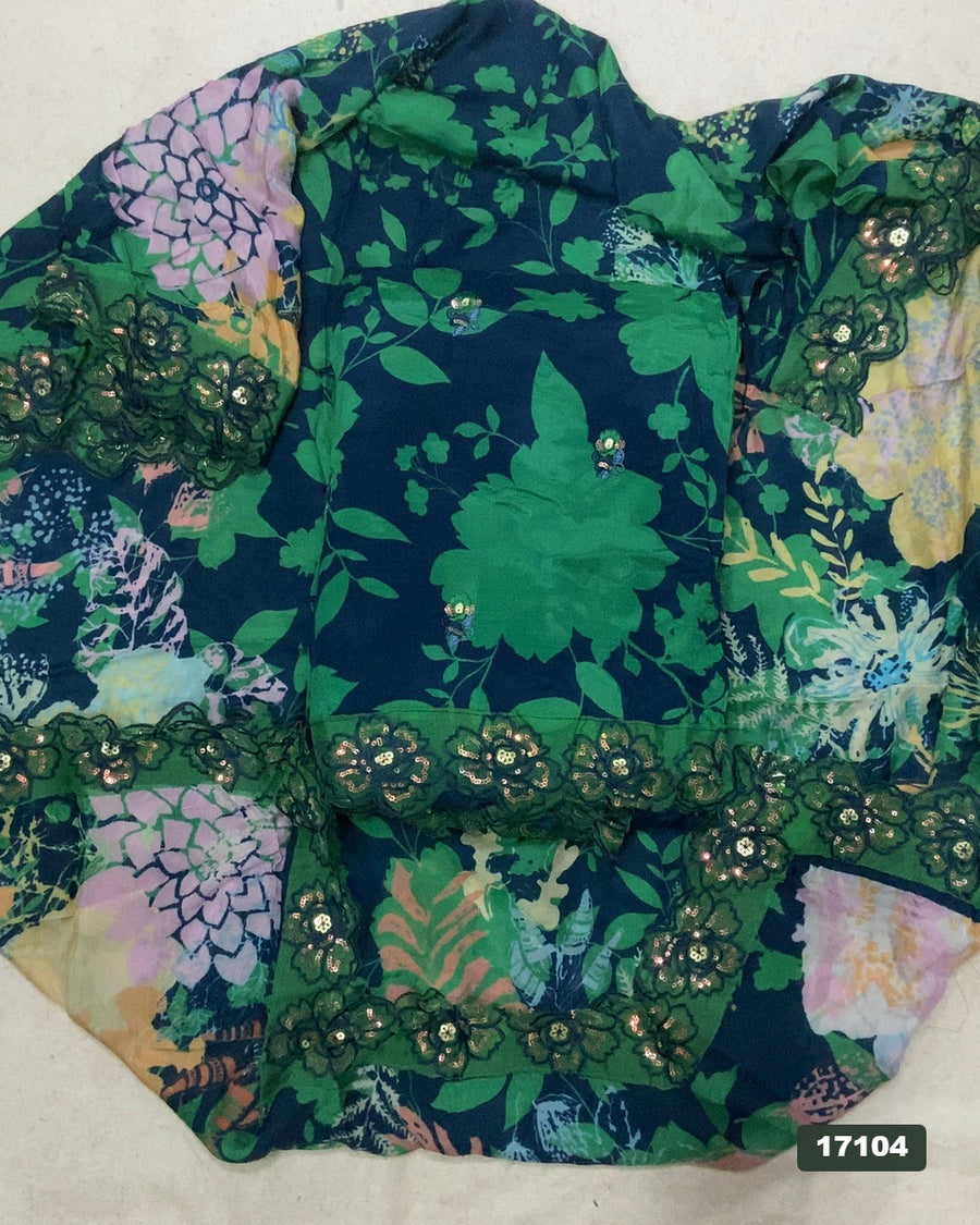 Muslin Silk Embroidery Suit Set