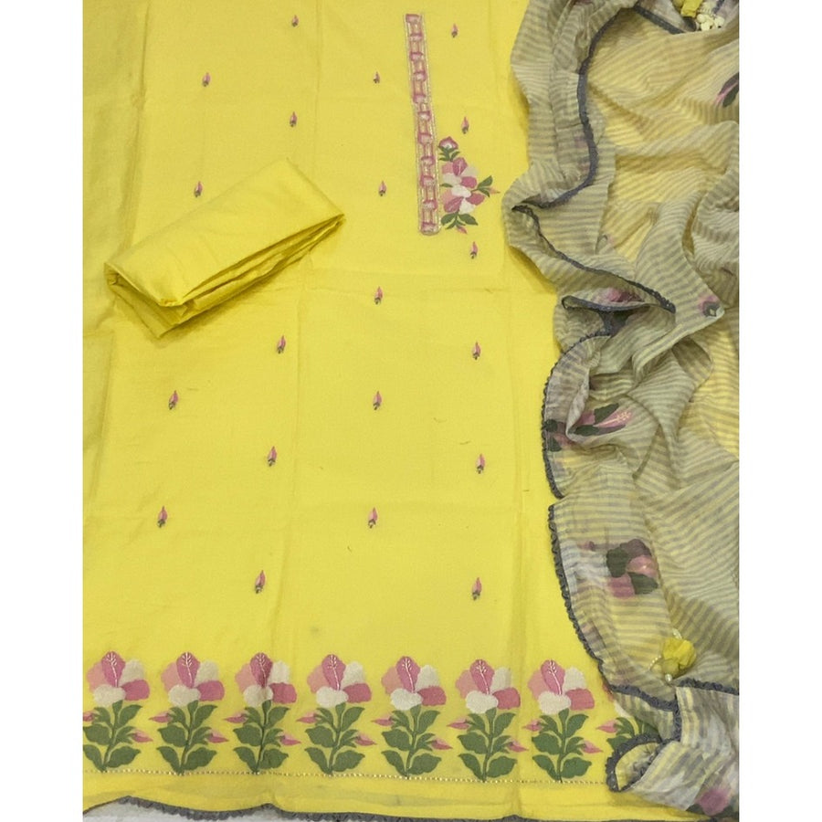 Banarsi Silk Embroidery Suit Set