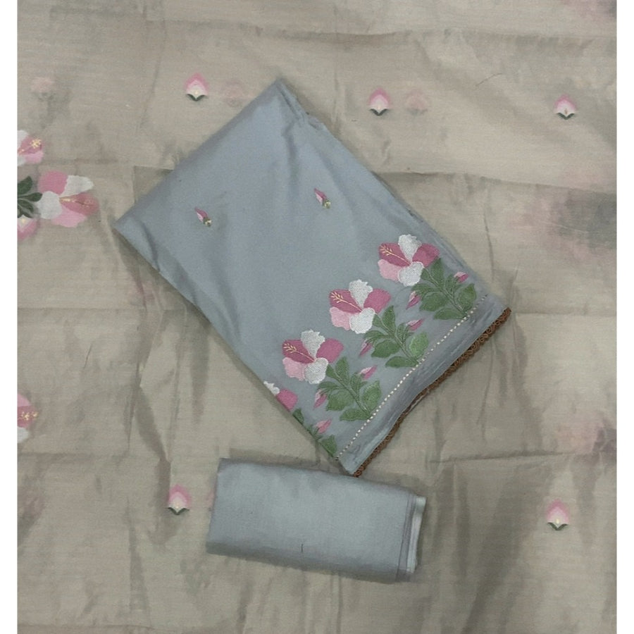 Banarsi Silk Embroidery Suit Set