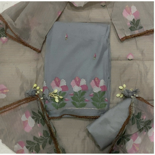 Banarsi Silk Embroidery Suit Set