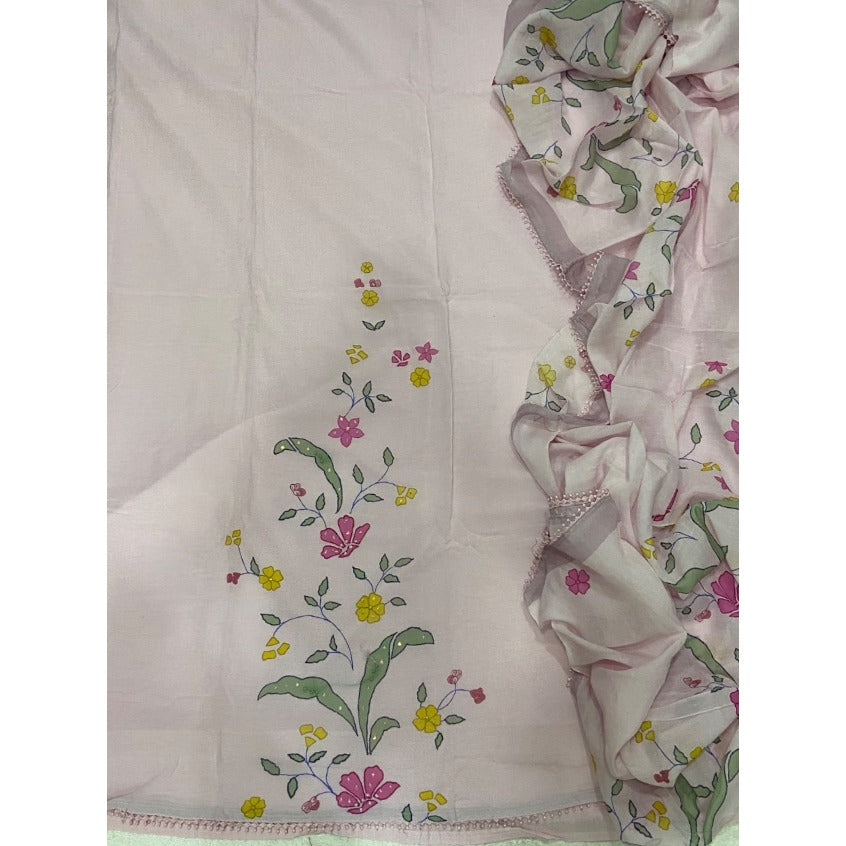 Banarsi Silk Embroidery Suit Set