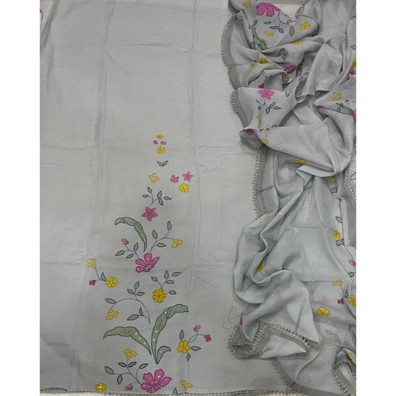 Banarsi Silk Embroidery Suit Set
