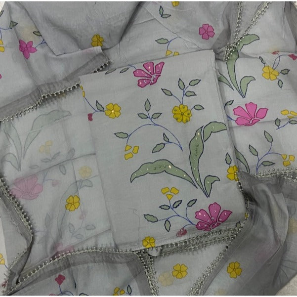 Banarsi Silk Embroidery Suit Set