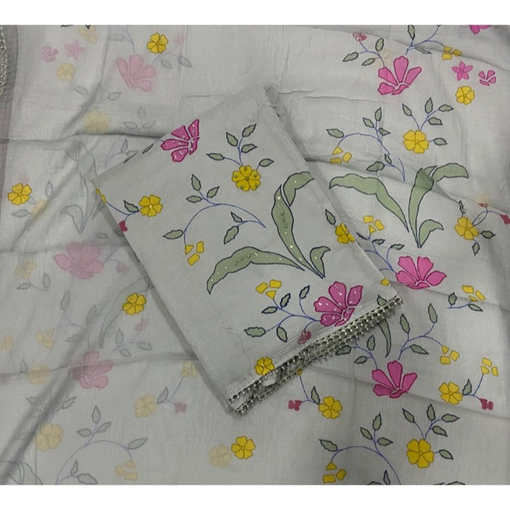 Banarsi Silk Embroidery Suit Set