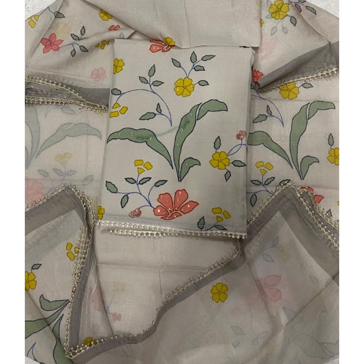 Banarsi Silk Embroidery Suit Set