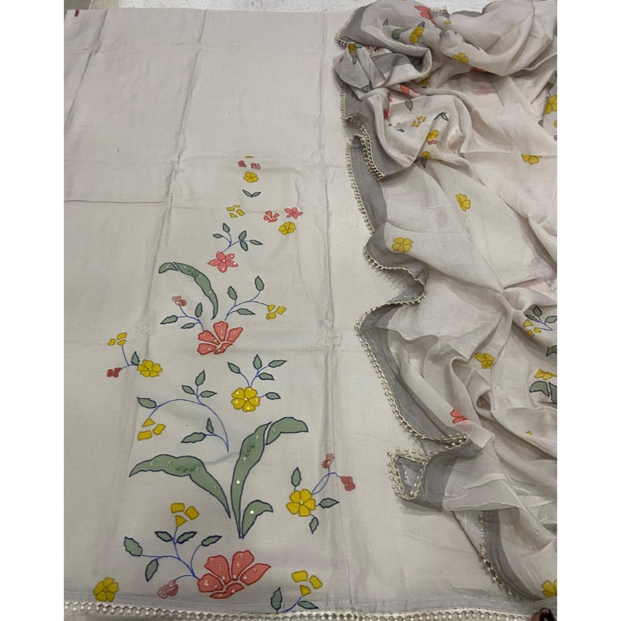 Banarsi Silk Embroidery Suit Set