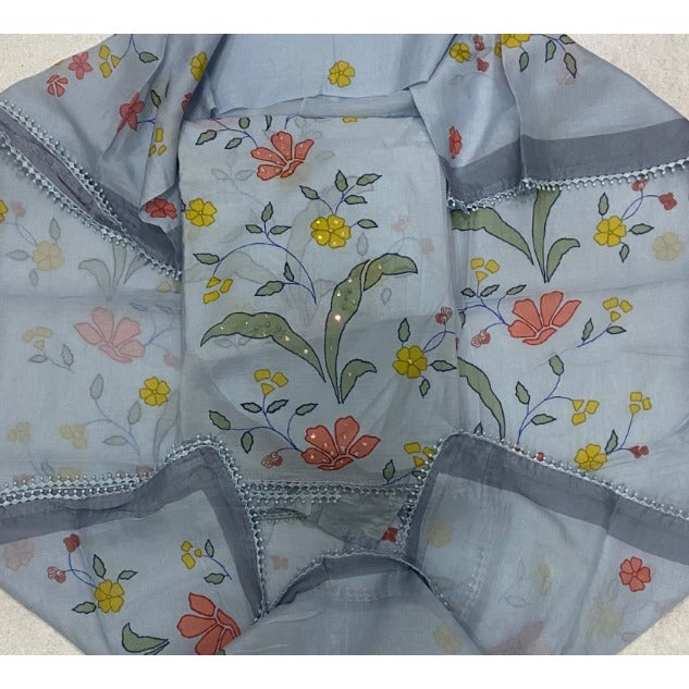 Banarsi Silk Embroidery Suit Set