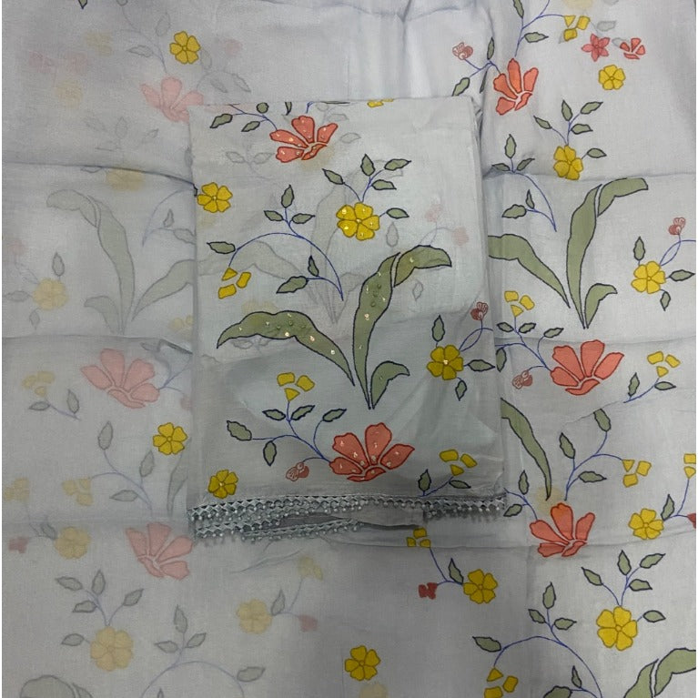 Banarsi Silk Embroidery Suit Set