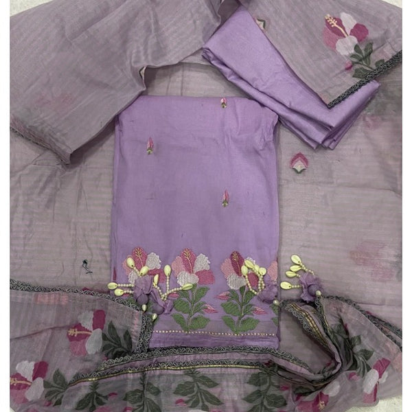 Banarsi Silk Embroidery Suit Set