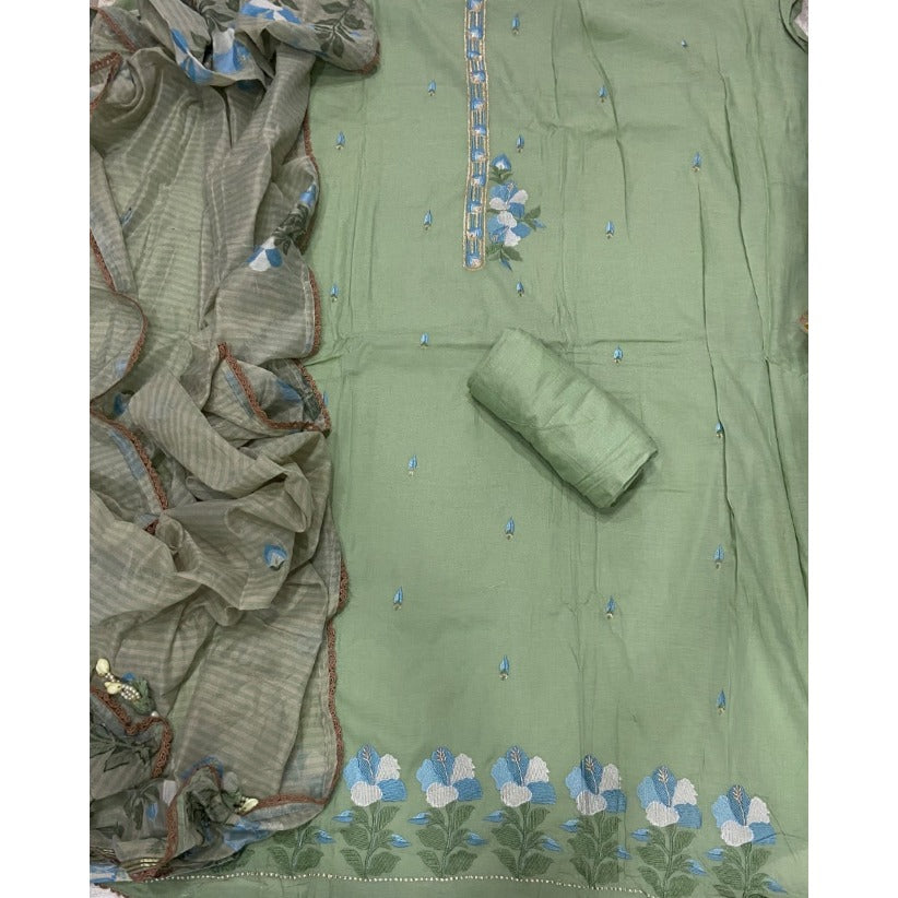Banarsi Silk Embroidery Suit Set
