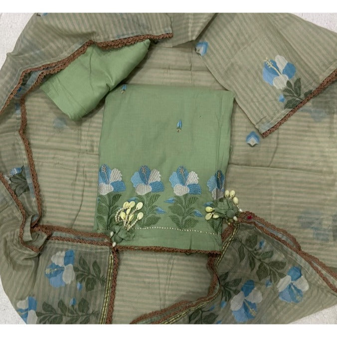 Banarsi Silk Embroidery Suit Set