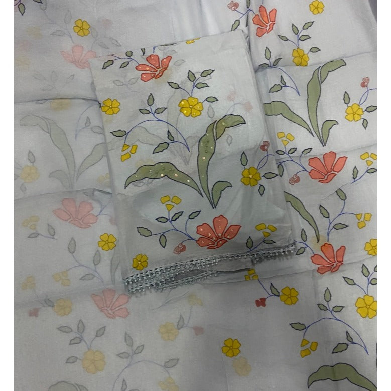 Banarsi Silk Embroidery Suit Set
