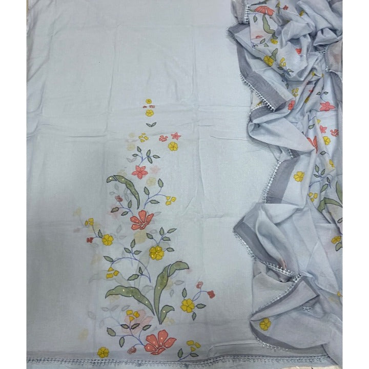 Banarsi Silk Embroidery Suit Set