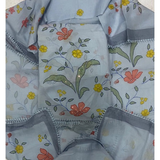 Banarsi Silk Embroidery Suit Set