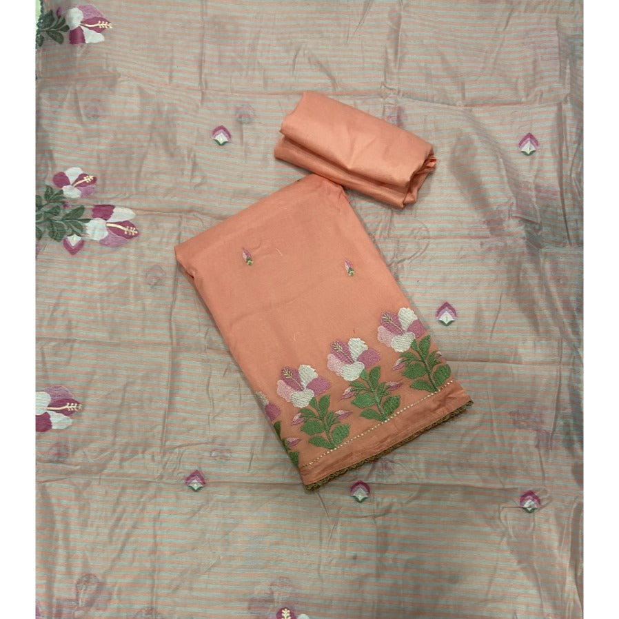 Banarsi Silk Embroidery Suit Set
