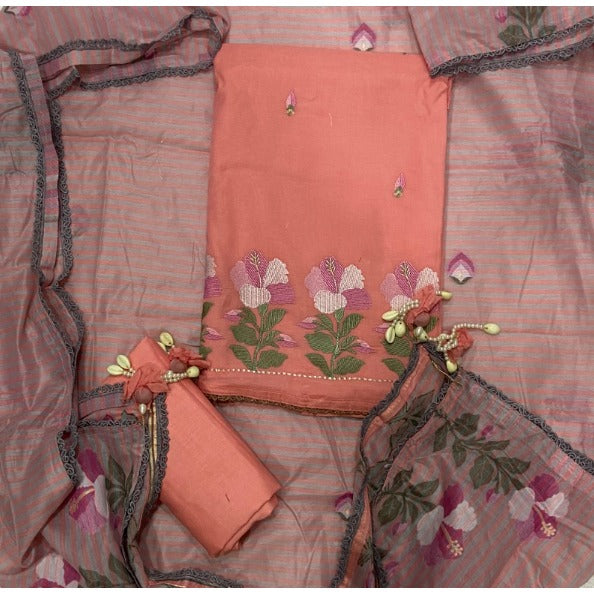 Banarsi Silk Embroidery Suit Set
