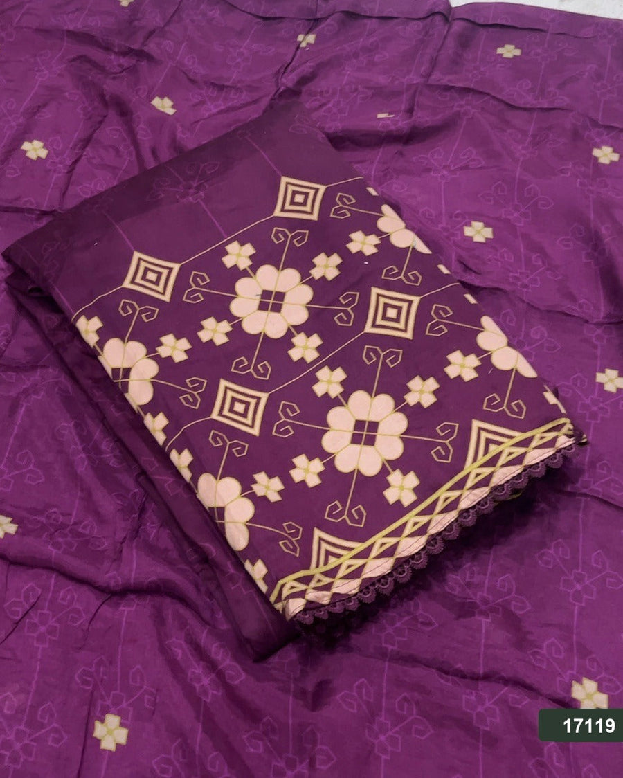 Cotton Silk Embroidery Suit Set