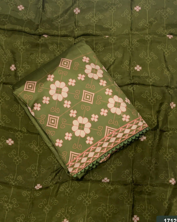 Cotton Silk Embroidery Suit Set