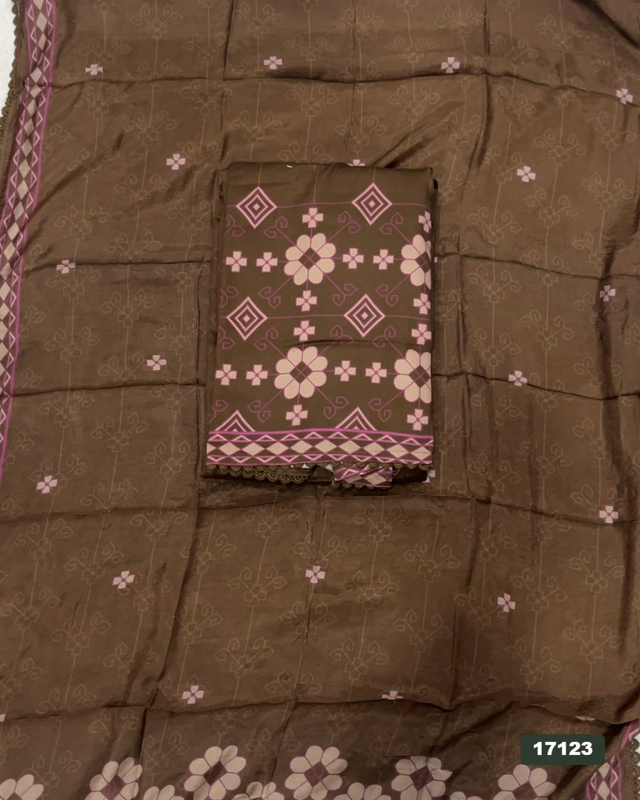 Cotton Silk Embroidery Suit Set