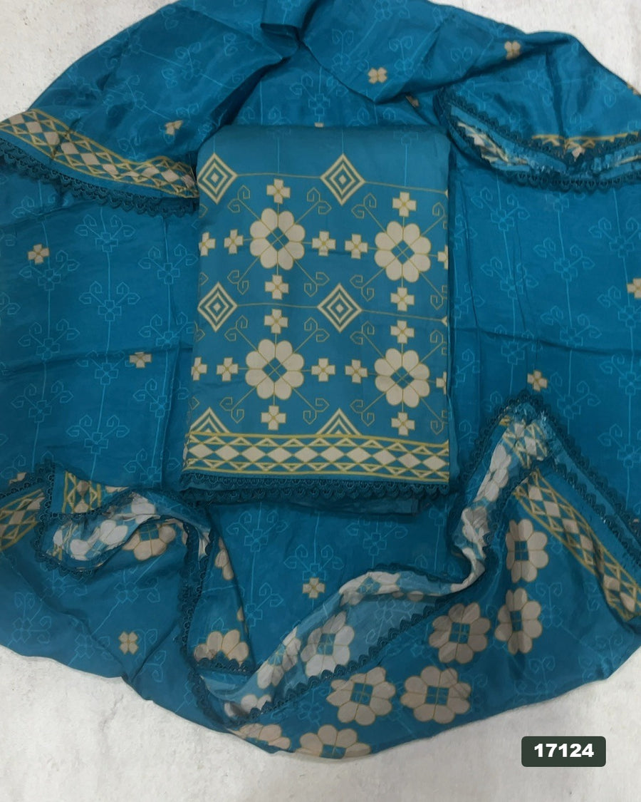 Cotton Silk Embroidery Suit Set