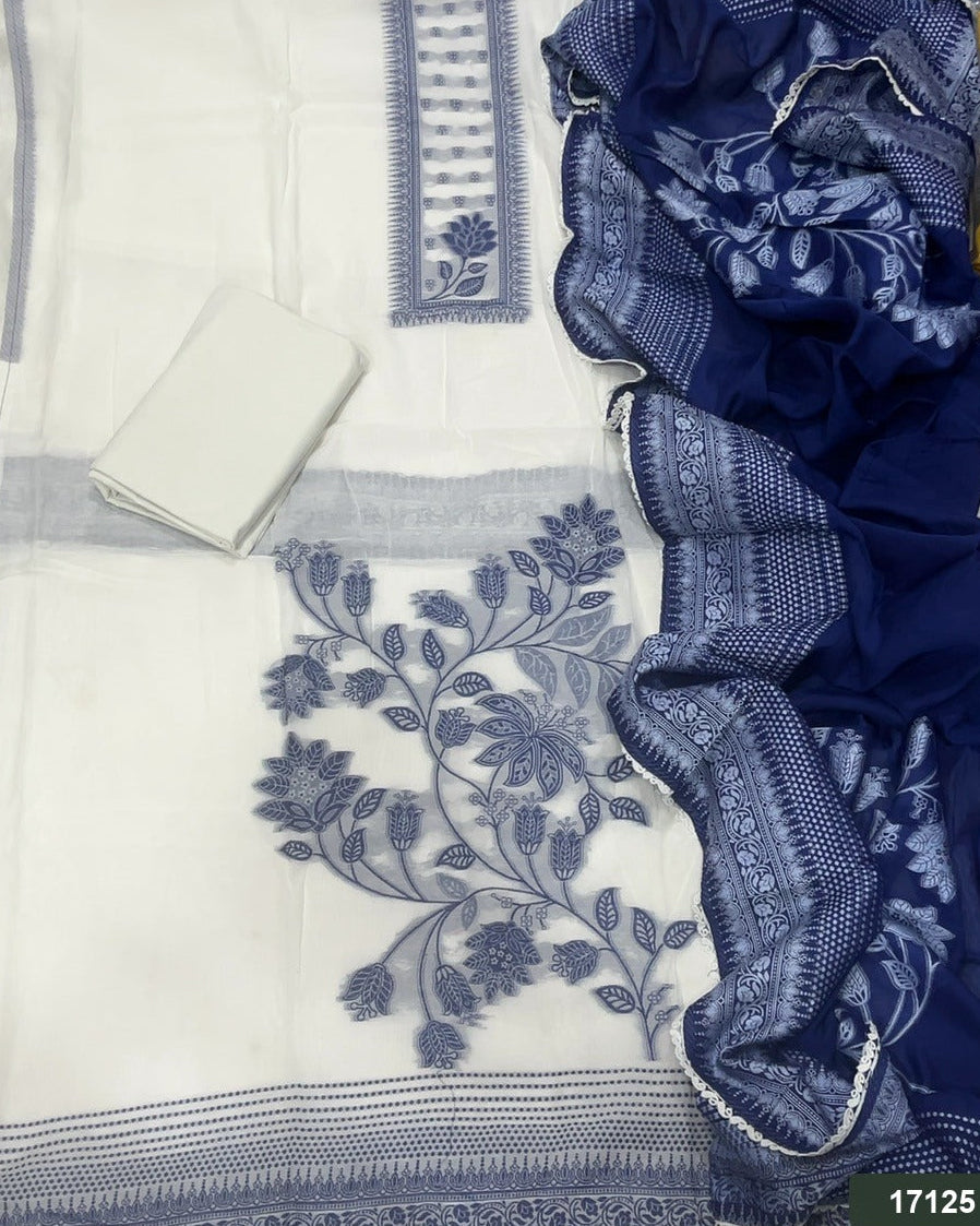 Banarsi Silk Embroidery Suit Set