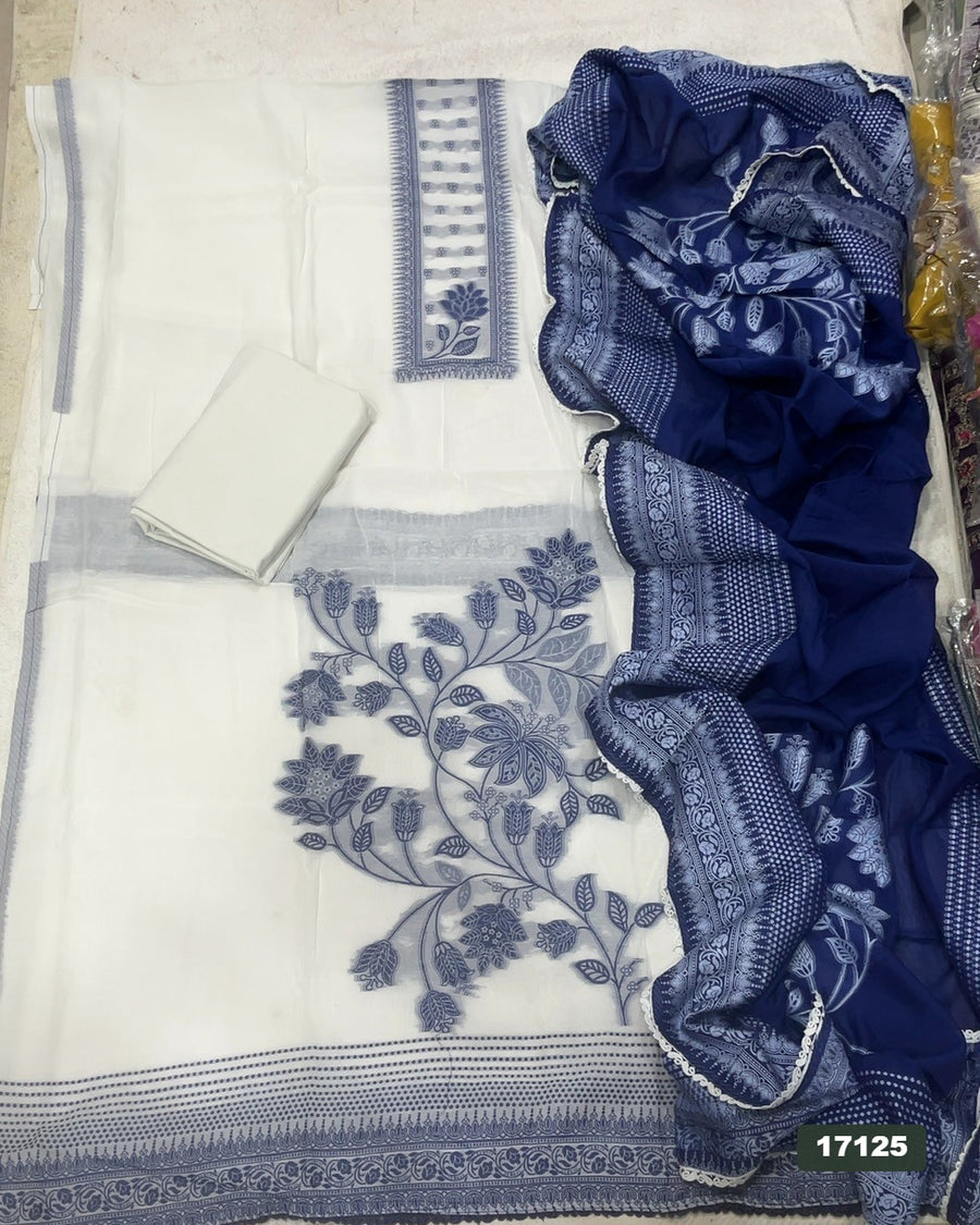 Banarsi Silk Embroidery Suit Set