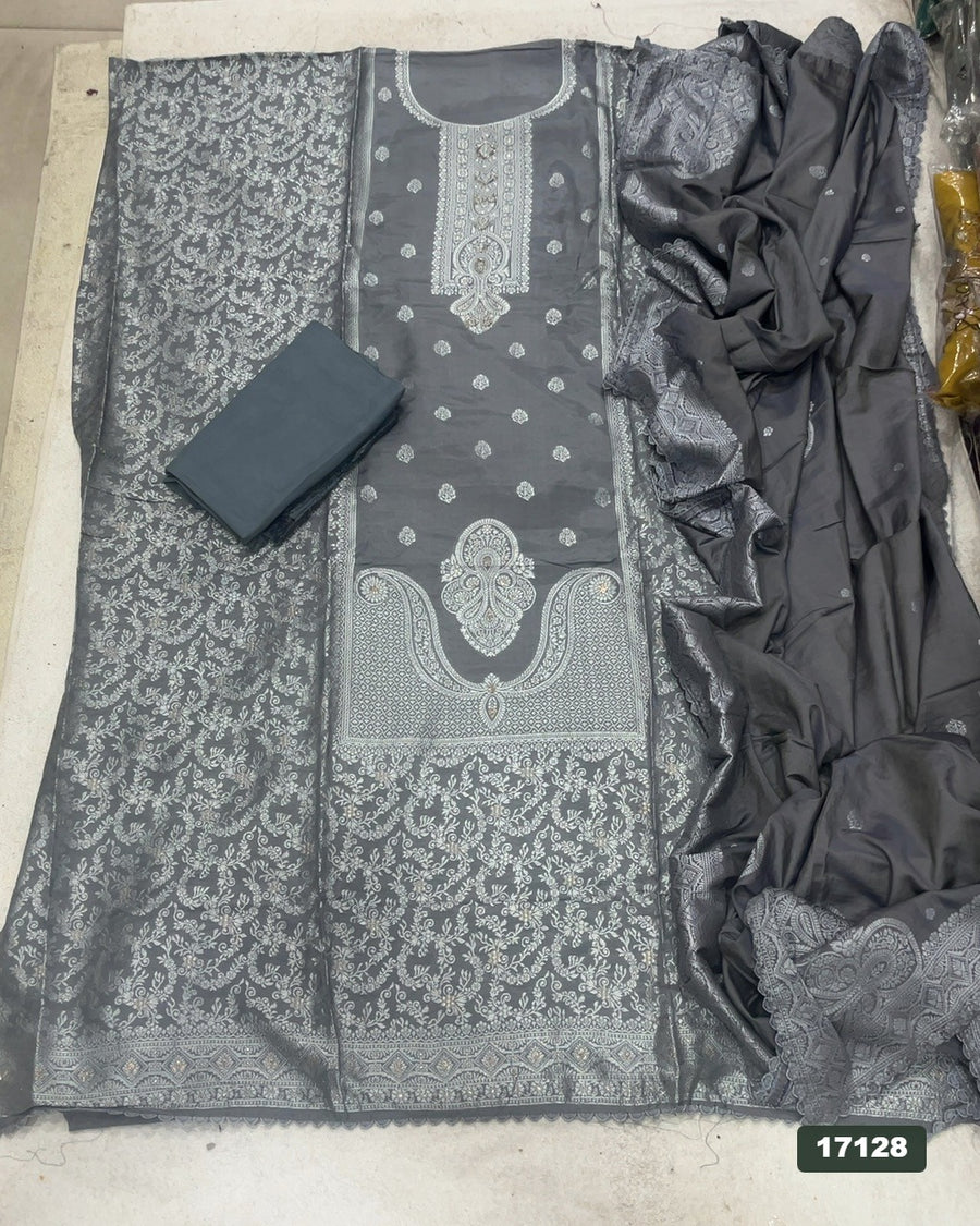 Banarsi Silk Embroidery Suit Set