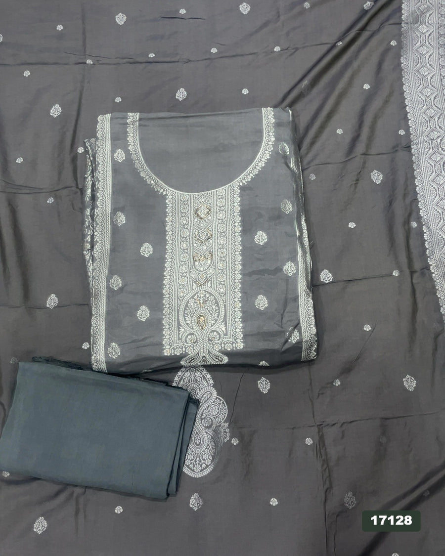 Banarsi Silk Embroidery Suit Set
