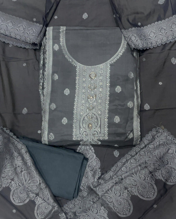 Banarsi Silk Embroidery Suit Set