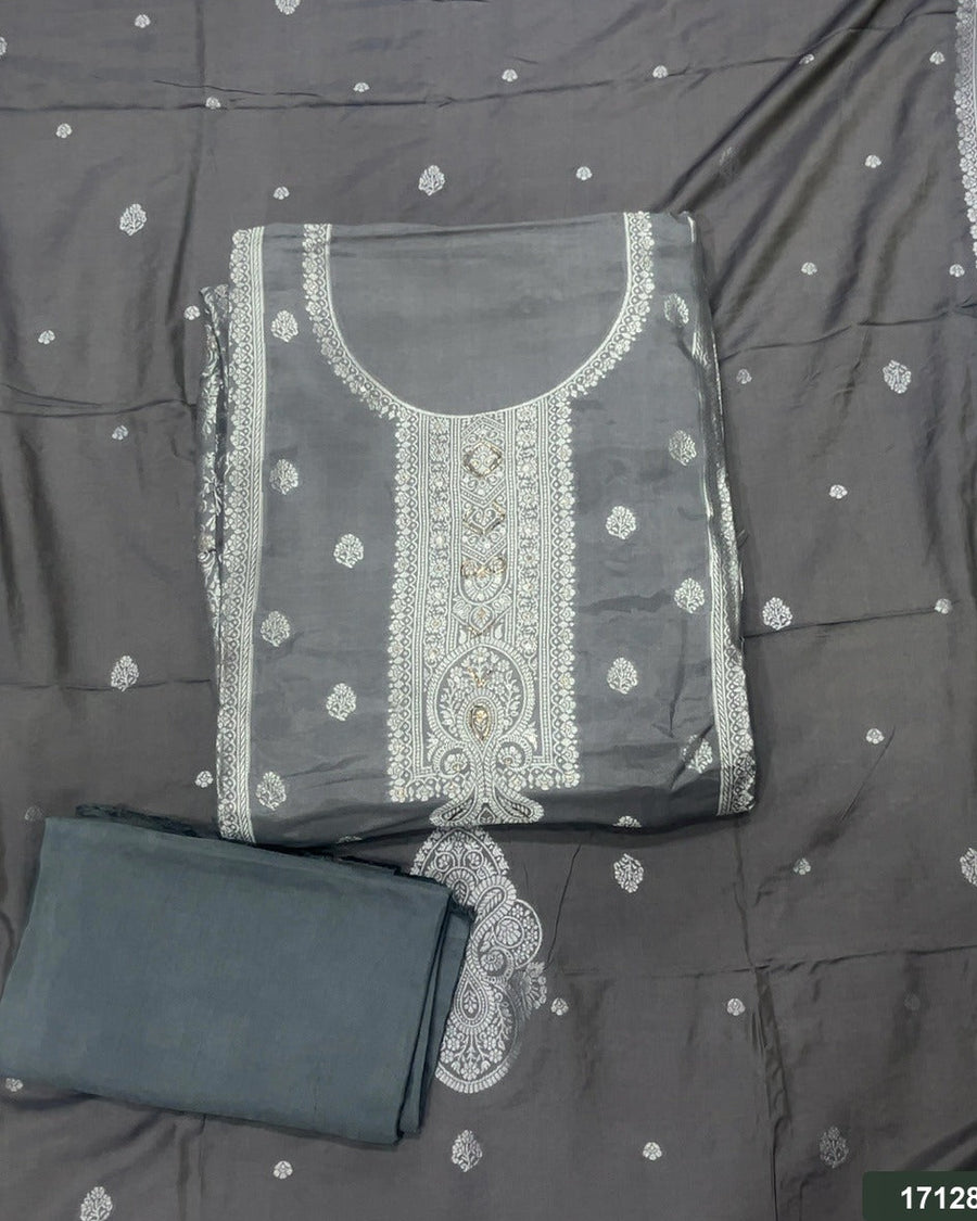 Banarsi Silk Embroidery Suit Set