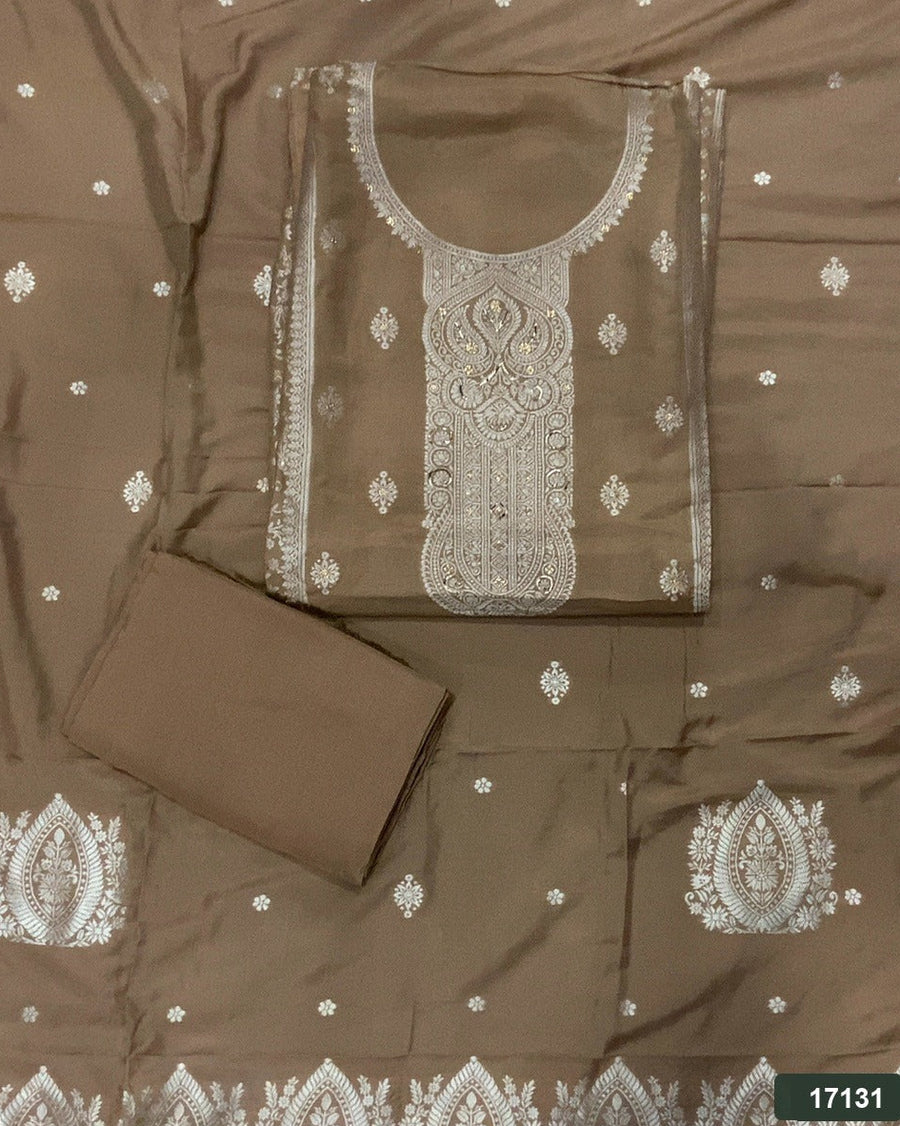 Banarsi Silk Embroidery Suit Set