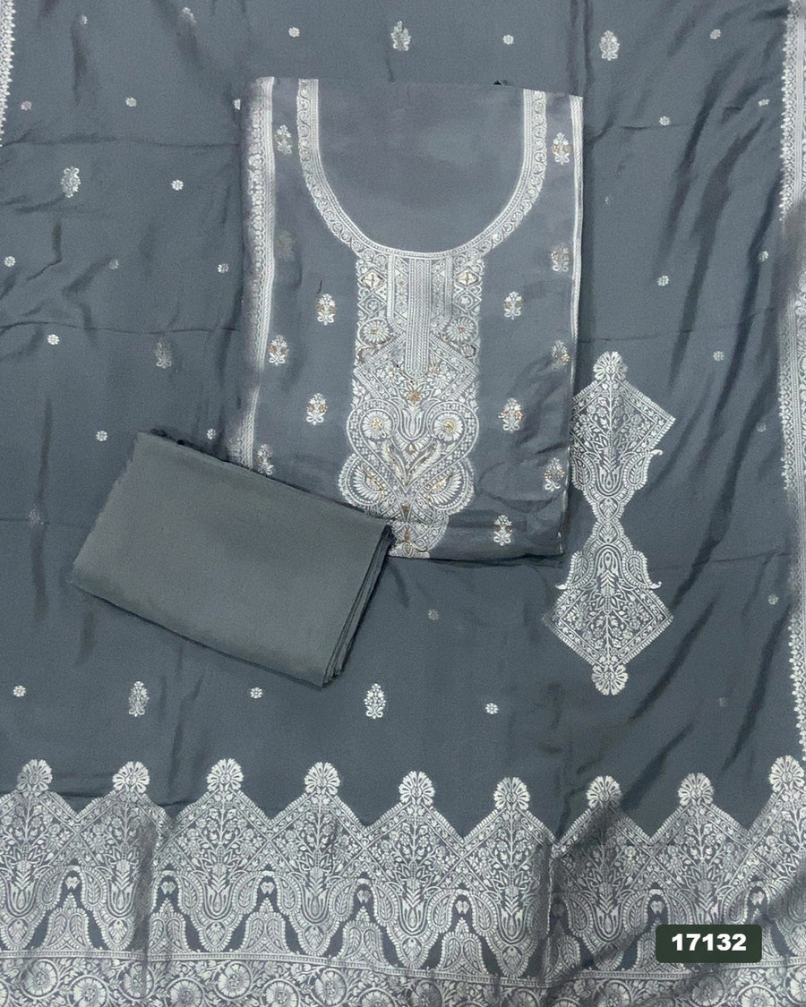 Banarsi Silk Embroidery Suit Set