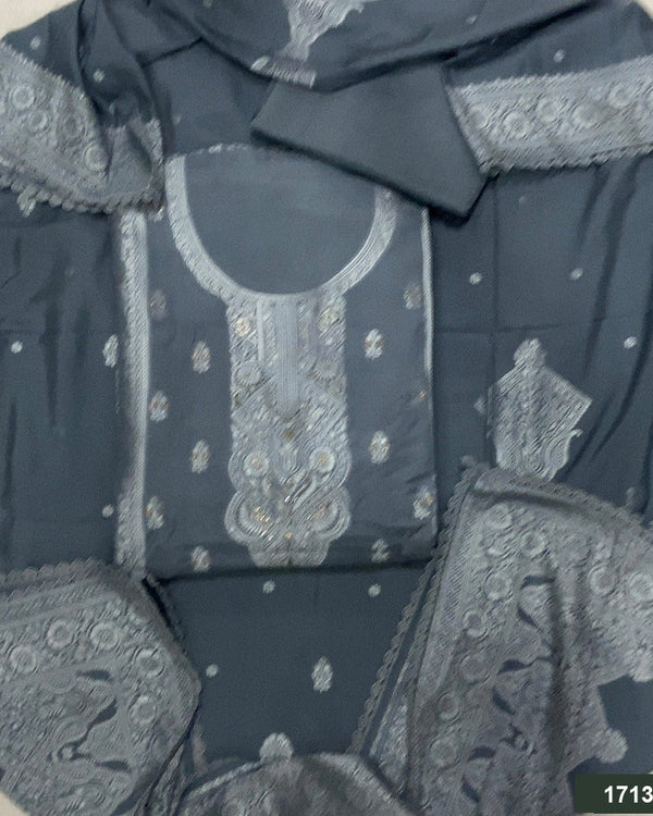 Banarsi Silk Embroidery Suit Set