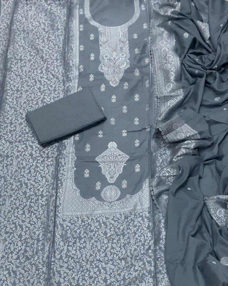 Banarsi Silk Embroidery Suit Set