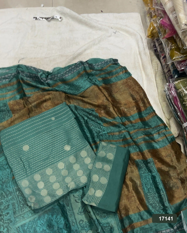 Banarsi Silk Silk Embroidery Suit Set