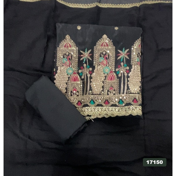 Glass Organza Silk Embroidery Suit Set