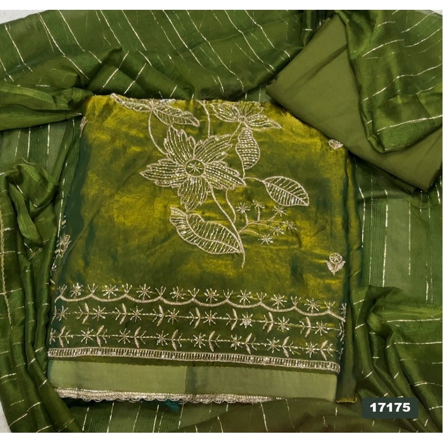 Silk Embroidery Suit Set