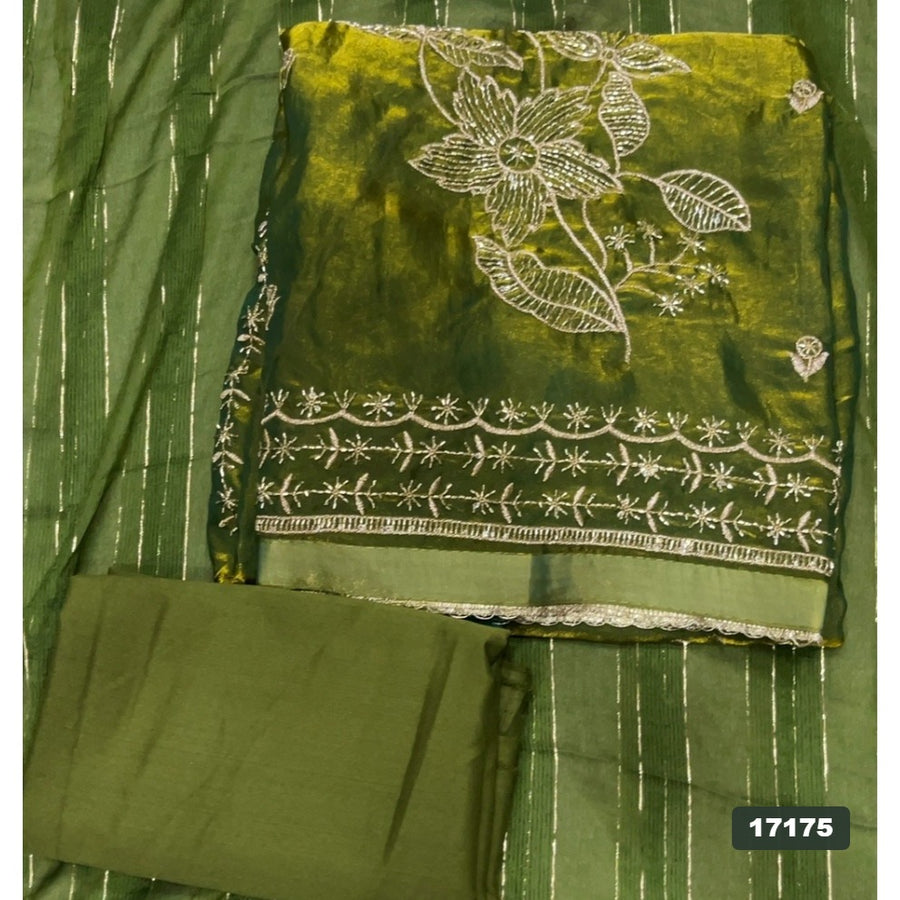 Silk Embroidery Suit Set