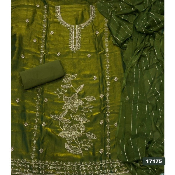 Silk Embroidery Suit Set