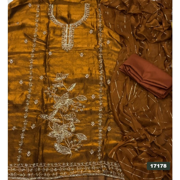 Silk Embroidery Suit Set