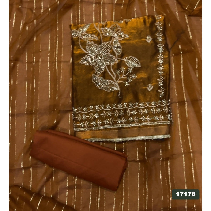 Silk Embroidery Suit Set
