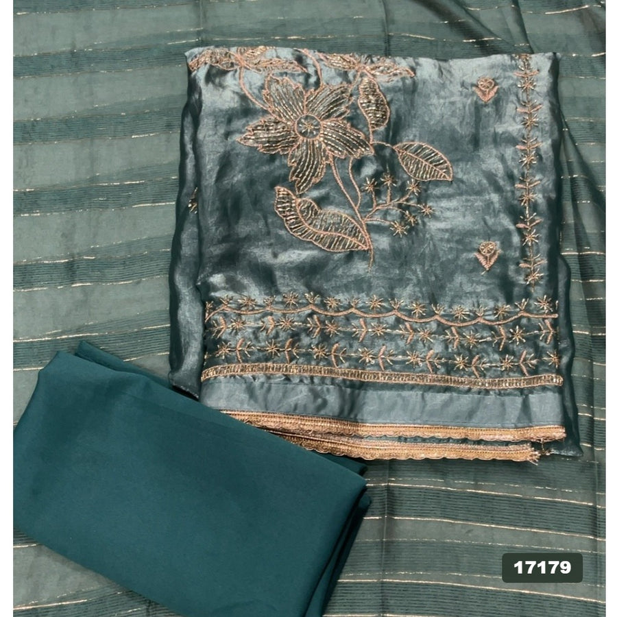 Silk Embroidery Suit Set