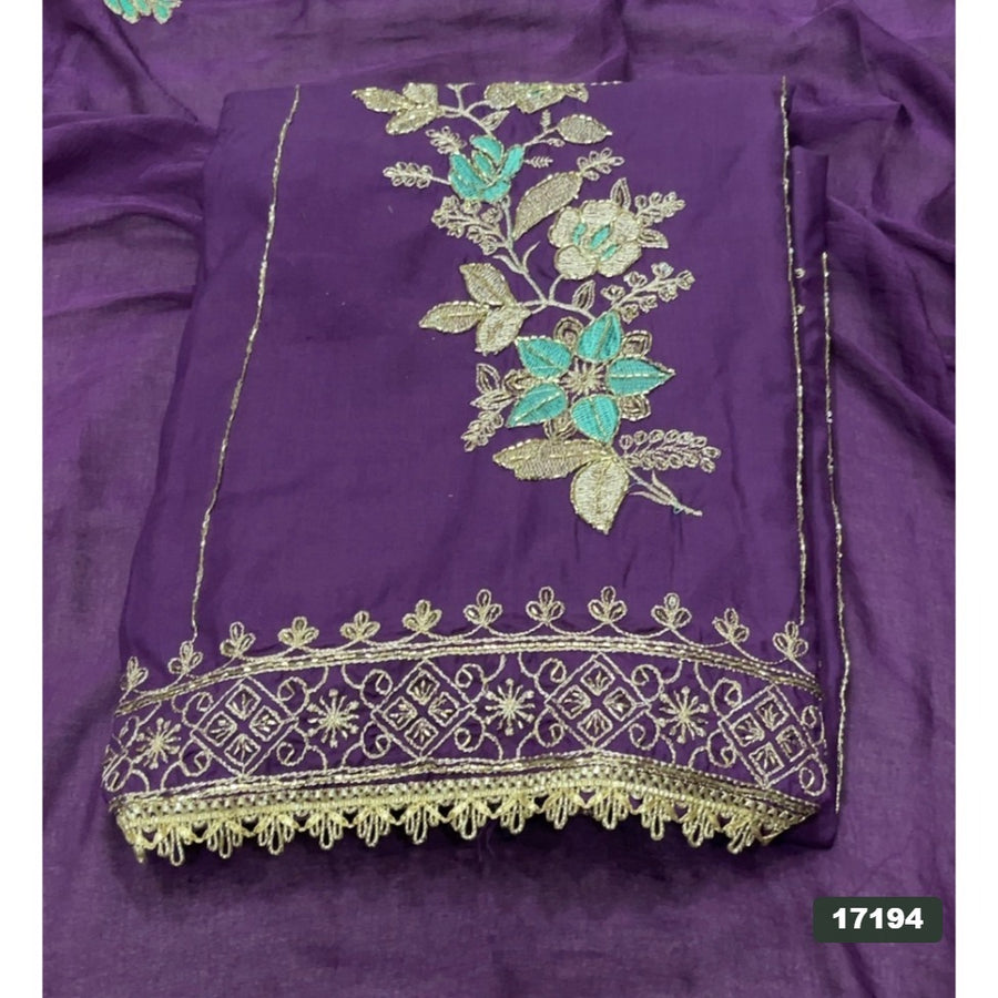 Jaam Silk Embroidery Suit Set