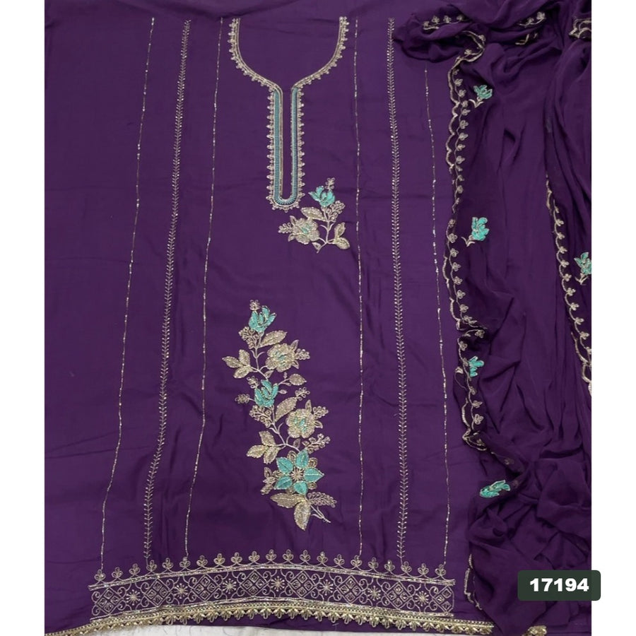 Jaam Silk Embroidery Suit Set