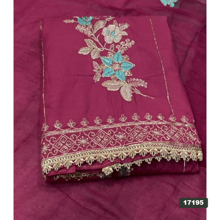 Jaam Silk Embroidery Suit Set