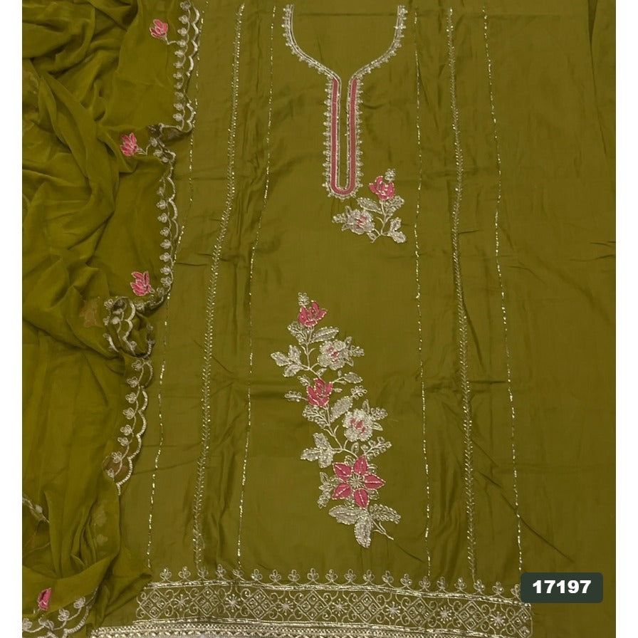 Jaam Silk Embroidery Suit Set