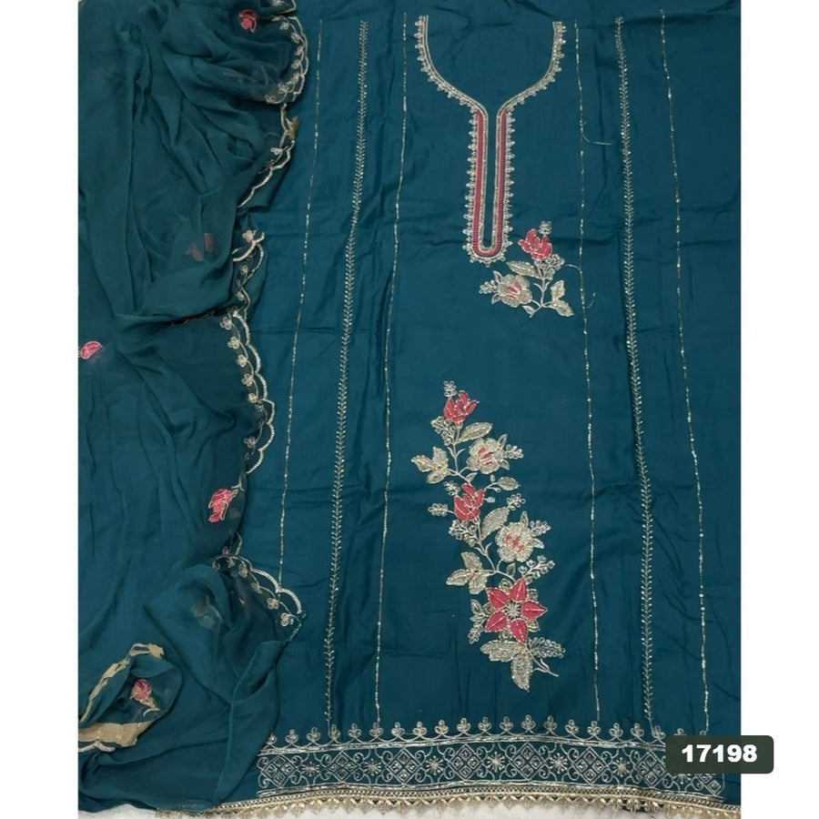 Jaam Silk Embroidery Suit Set