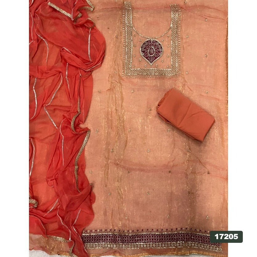 Silk Embroidery Suit Set