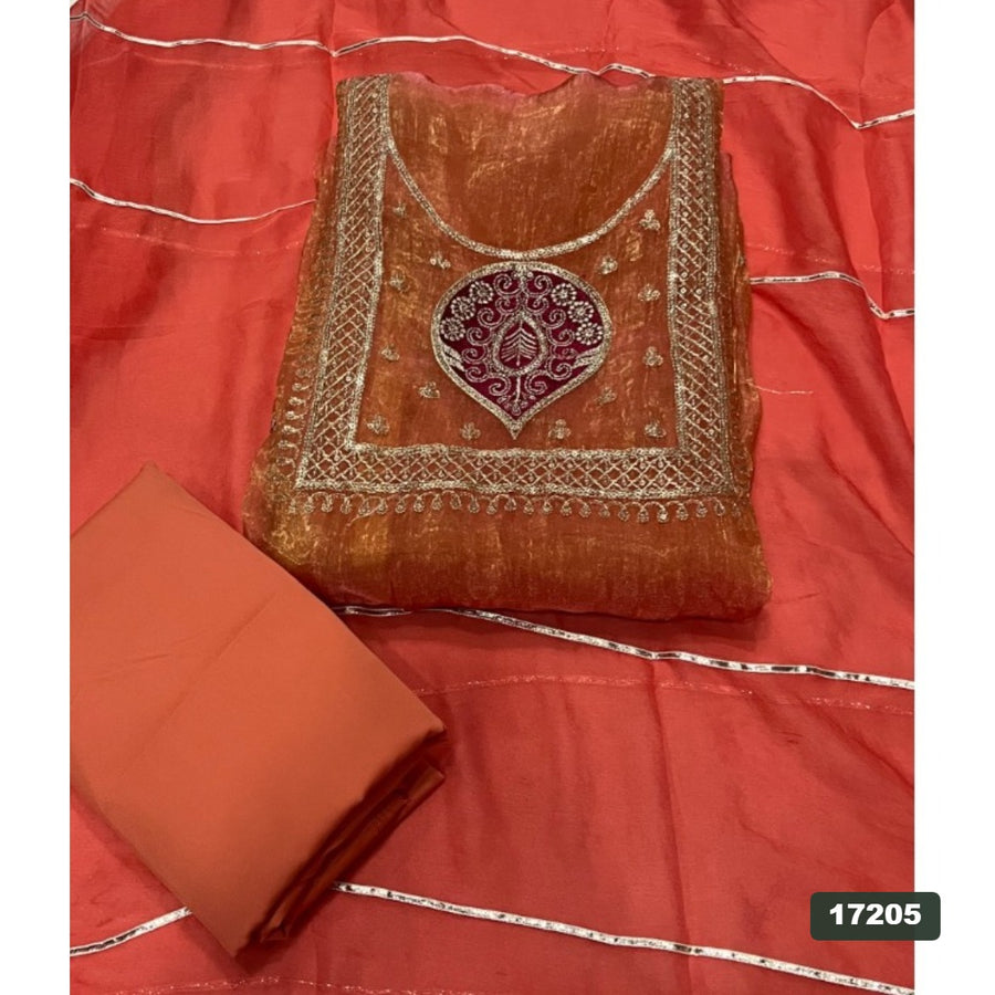 Silk Embroidery Suit Set